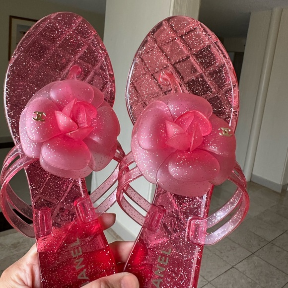 Auth Chanel Sandals 37 Never Use - Picture 3 of 16